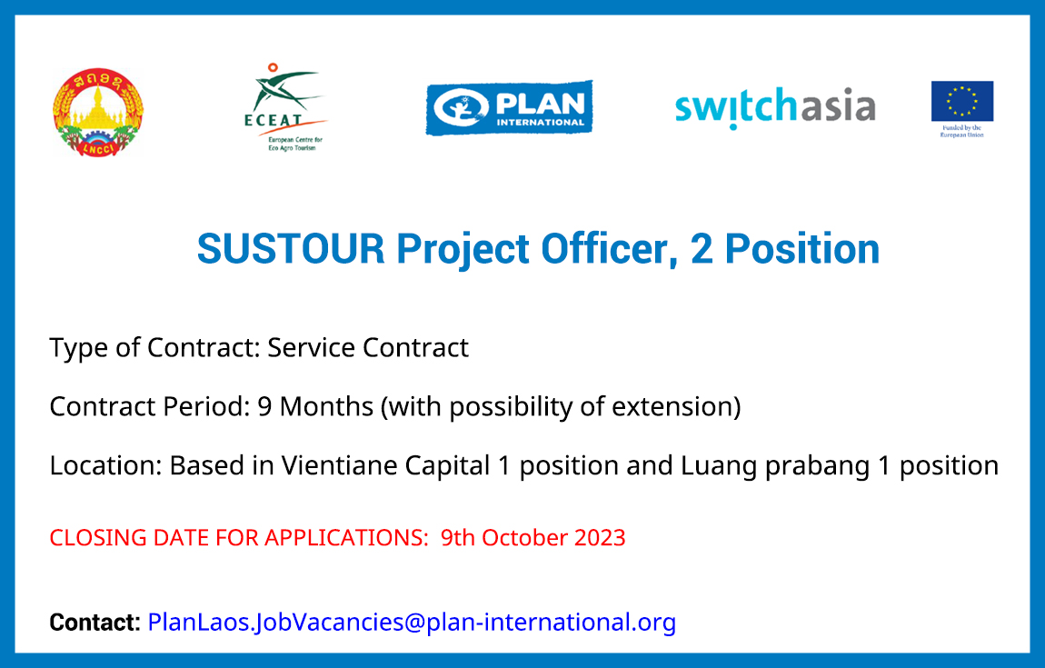 SUSTOUR Project Officer, 2 Position